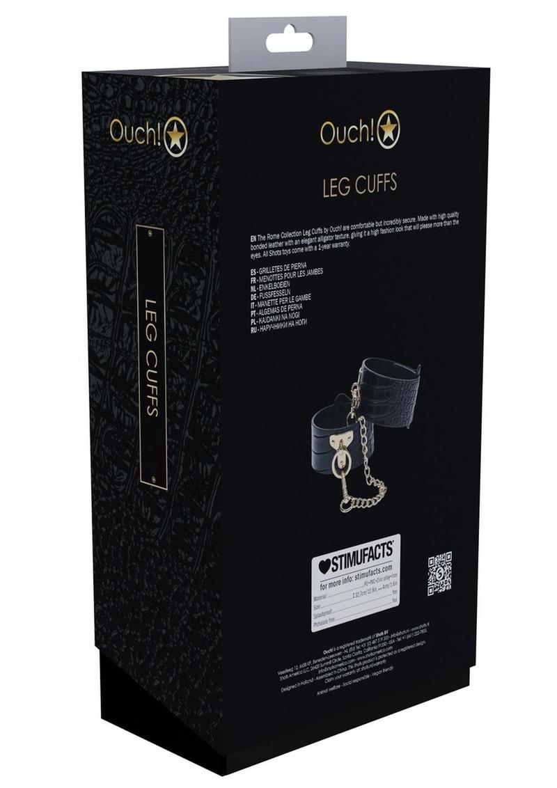 Ouch! Rome Collection Leg Cuffs - Black