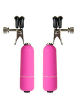 Ouch! Vibrating Nipple Clamps - Pink