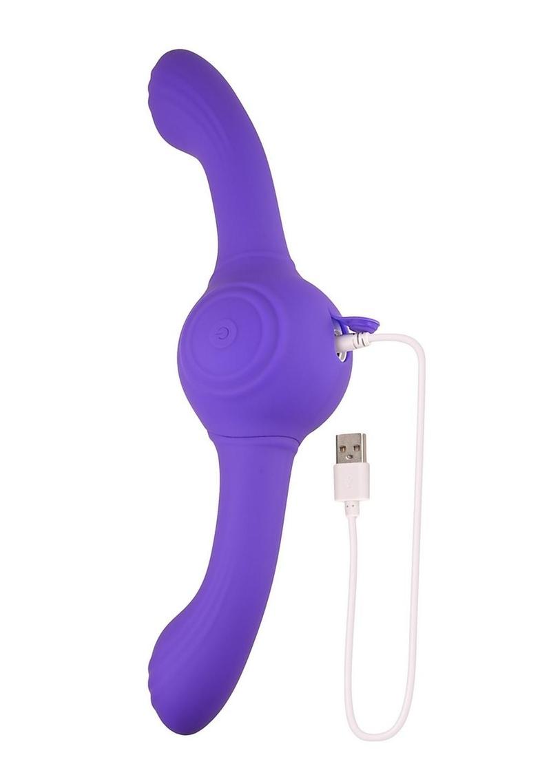 Our Gyro Vibe Rechargeable Silicone Dual End Vibrator