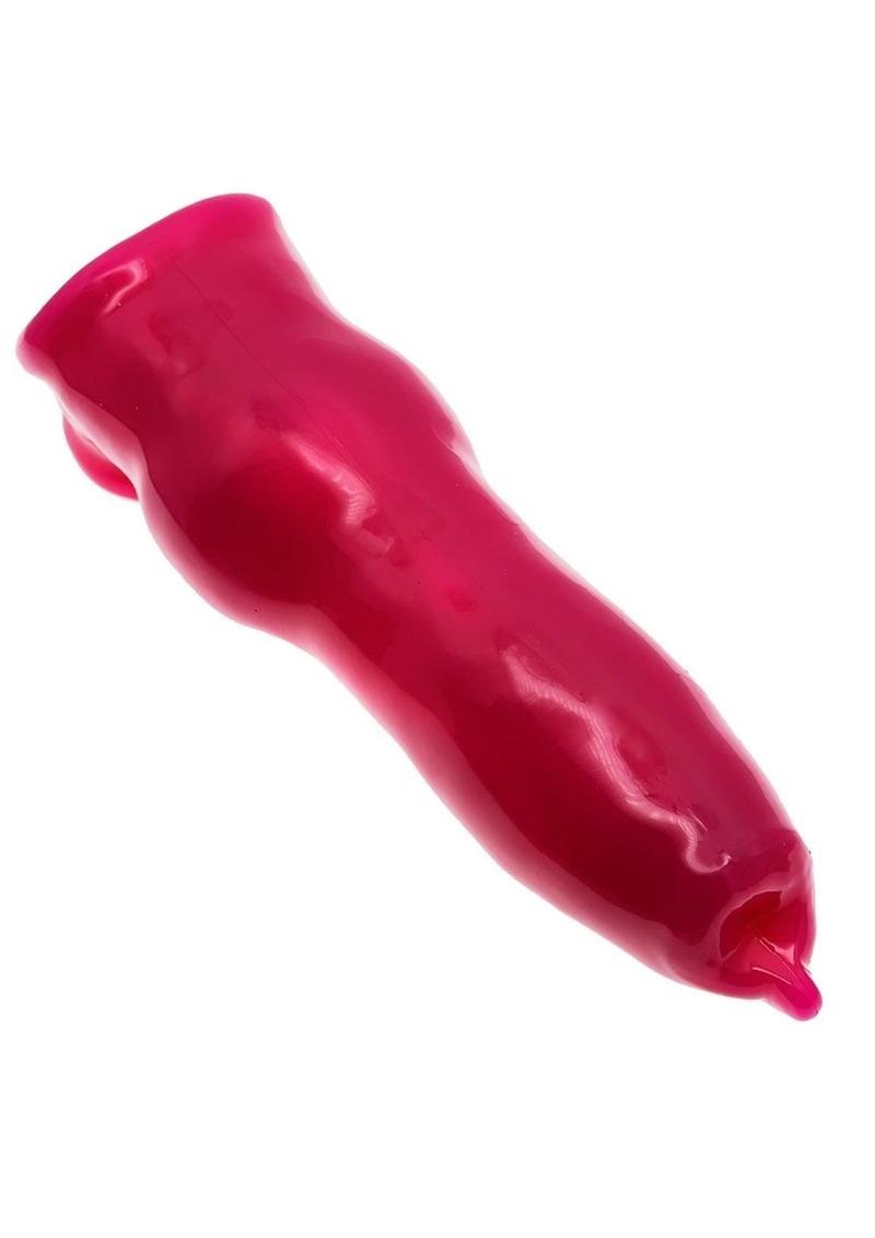 Oxballs Fido Beast-Shaped Cocksheath with Bullet - Hot Pink/Pink