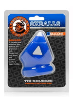 Oxballs Tri-Squeeze Silicone 3-Ring Ball Stretching Sling - Blue