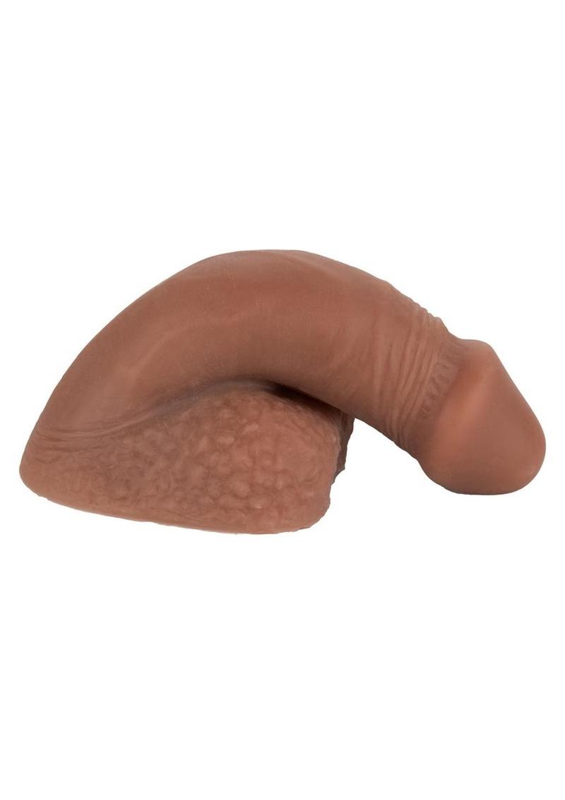 Packer Gear Silicone Packing Penis - Chocolate - 4in