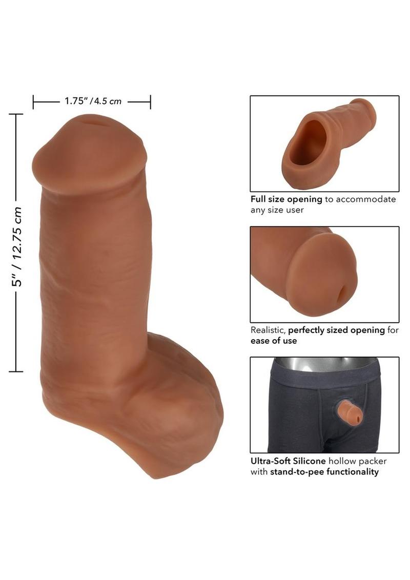 Packer Gear Ultra-Soft Silicone STP Hollow Packer - Brown/Chocolate - 5in