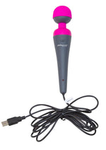 Palmpower Plug and Play Rechargeable Silicone Wand Massager