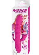 Passion Dual Massager Heat Up Rechargeable Silicone Rabbit Vibrator