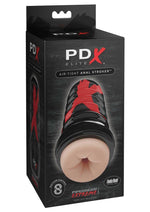 Pipedream Extreme Elite Air Tight Anal Masturbator - Butt - Black/Vanilla