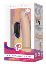 Pegasus Realistic Silicone Rechargeable Dildo with Remote Control and Adjustable Harness