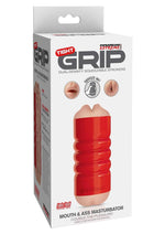 Pipedream Extreme Toyz Tight Grip Mouth and Ass Masturbator - Mouth and Butt