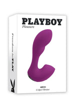 Playboy Arch Rechargeable Silicone Vibrator with Clitoral Stimulator