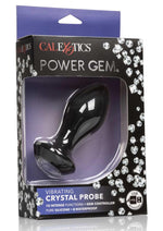 Power Gem Vibrating Crystal Probe Silicone Rechargeable Butt Plug