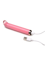 Prisms 10x Mini G-Spot Vibe Rechargeable Glass Bullet - Pink