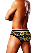 Prowler BDSM Rubber Ducks Brief - Black/Yellow - XSmall