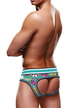 Prowler Beach Open Brief - Aqua/Green - Large