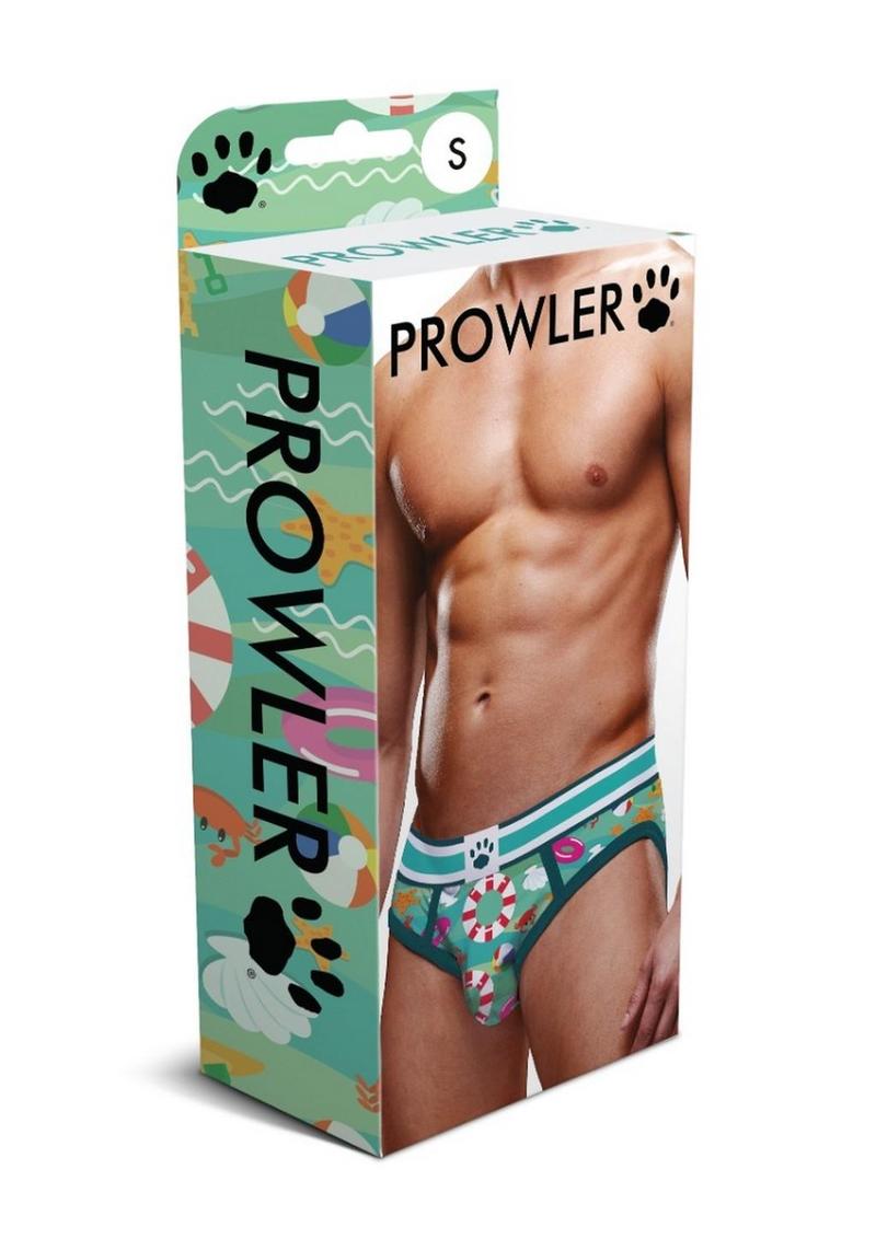 Prowler Beach Open Brief - Aqua/Green - XLarge