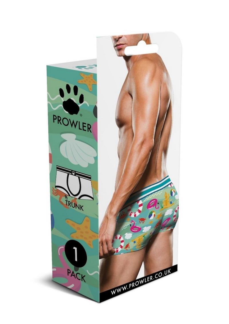 Prowler Beach Trunk - Aqua/Green - Medium