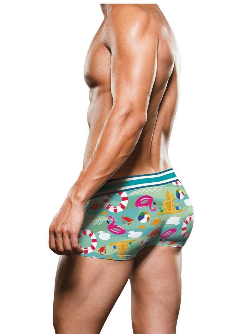 Prowler Beach Trunk - Aqua/Green - XXLarge