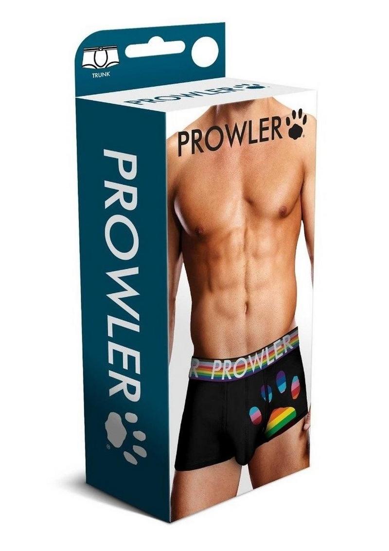 Prowler Black Oversized Paw Trunk - Black/Multicolor/Rainbow - Medium