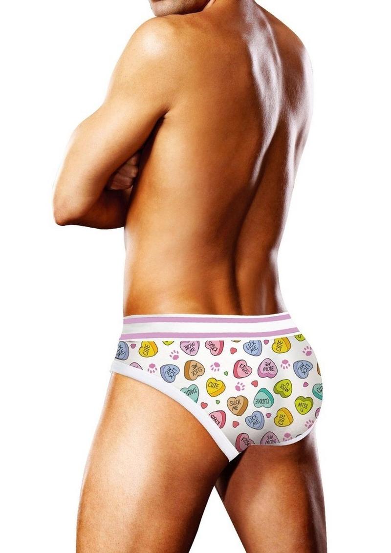 Prowler Candy Hearts Brief - White - XXLarge