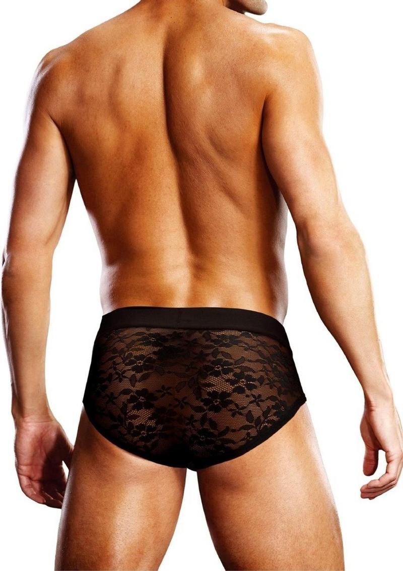 Prowler Lace Brief - Black - Medium