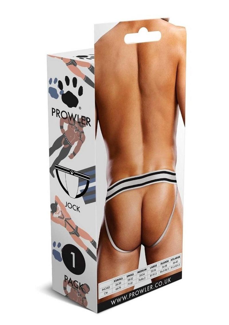 Prowler Leather Pride Jock - Black/White - Small