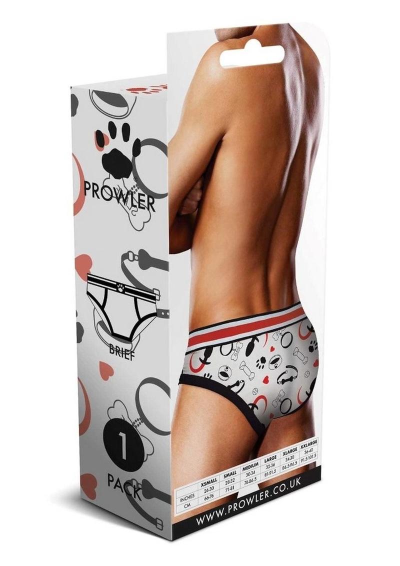 Prowler Puppie Print Brief - Black/White - Medium