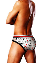 Prowler Puppie Print Brief - Black/White - XSmall