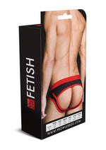 Prowler Red Ass-Less Brief - Black/Red - XLarge