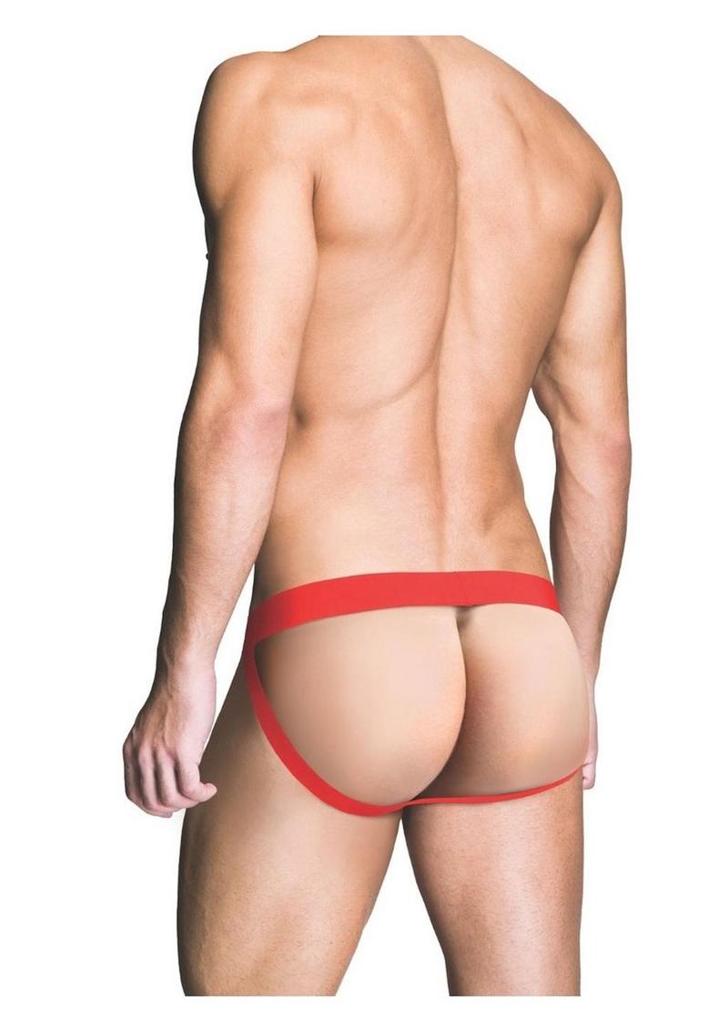 Prowler Red Ass-Less Cock Ring - Red - XXLarge