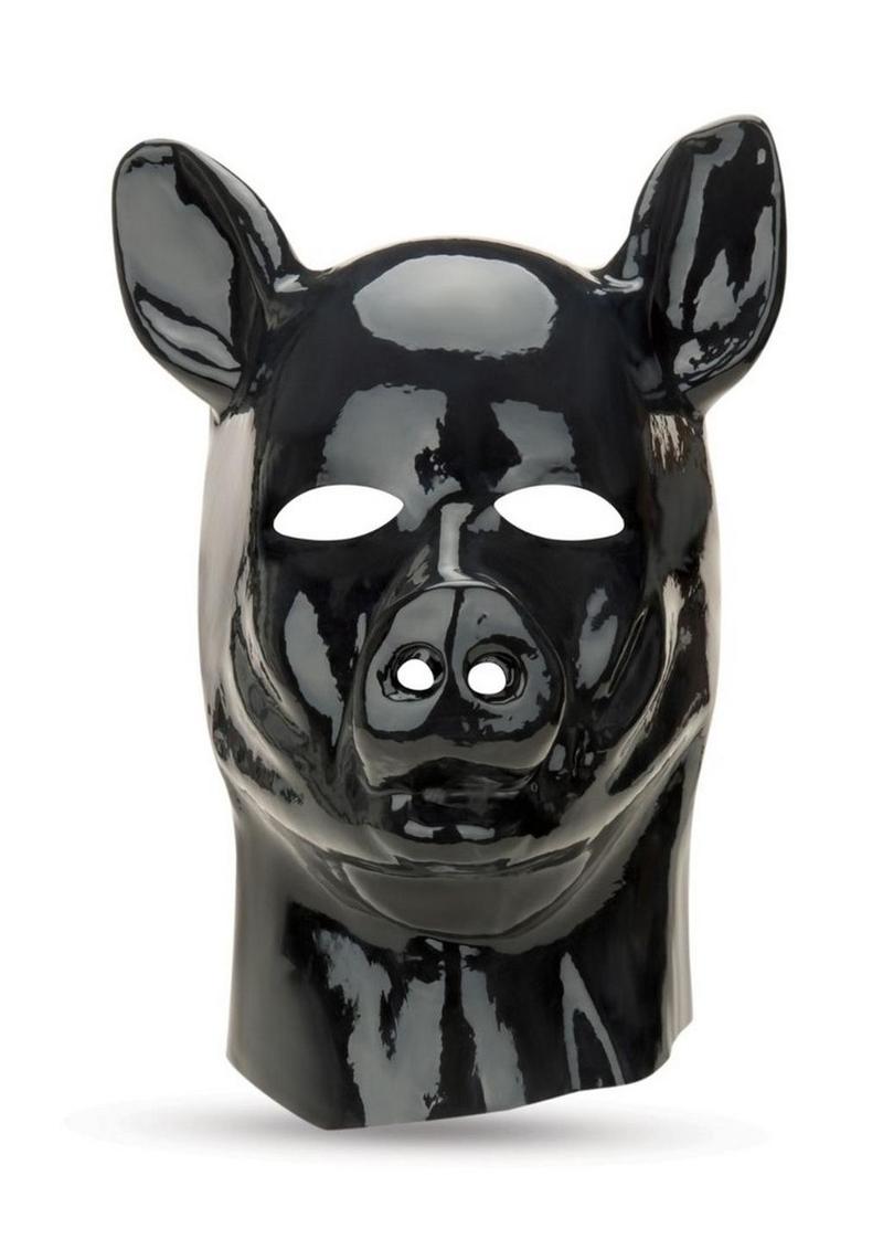 Prowler Red Latex Pig Hood