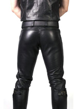 Prowler Red Leather Jeans - Black - 28in