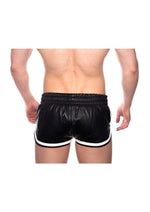 Prowler Red Leather Sport Shorts - Black/White - Small