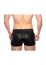 Prowler Red Leather Sport Shorts - Black - XLarge