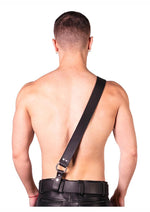 Prowler Red Sam Browne Belt - Black - Large