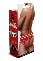 Prowler Reindeer Open Brief - Black/Red - Medium