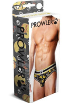 Prowler BDSM Rubber Ducks Open Brief - Black/Yellow - Large