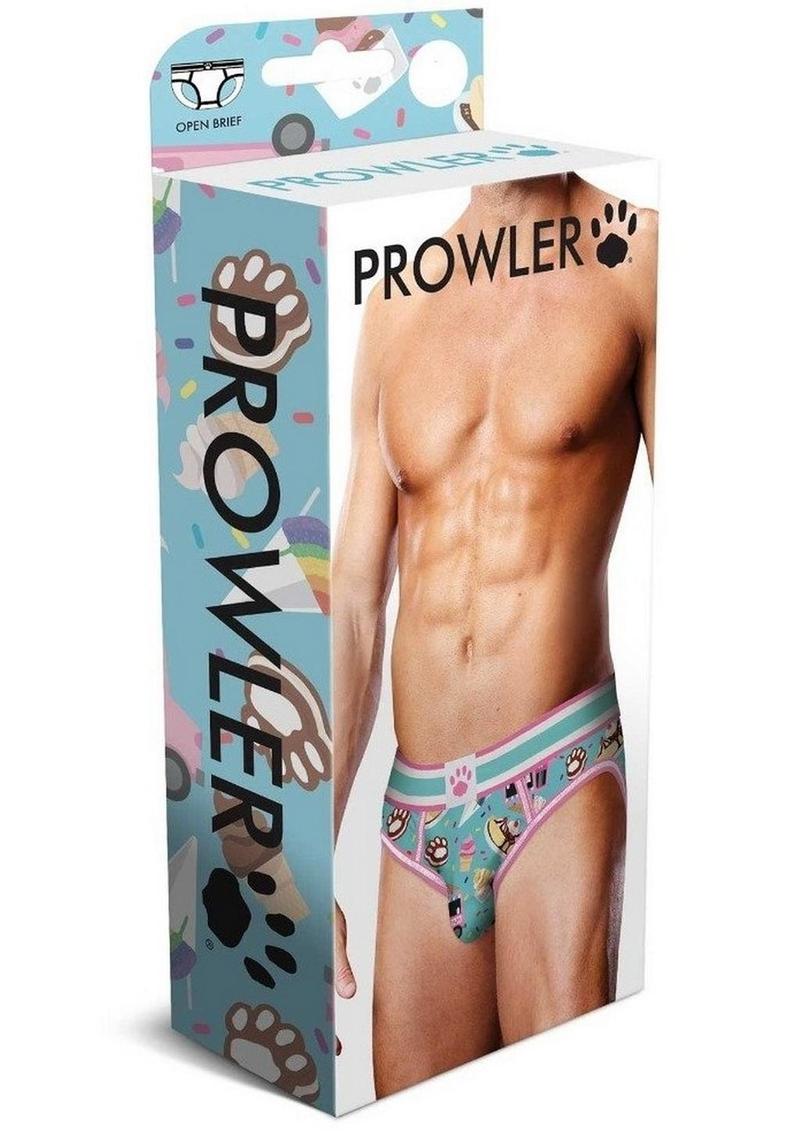 Prowler Sundae Open Brief - Blue/Pink - Large