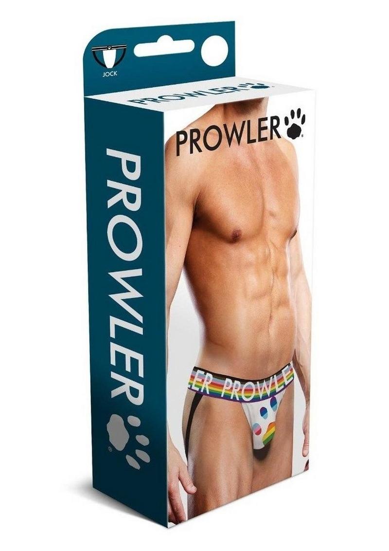 Prowler White Oversized Paw Jock - Multicolor/Rainbow/White - XLarge