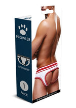 Prowler White/Red Open Brief - Red/White - Large