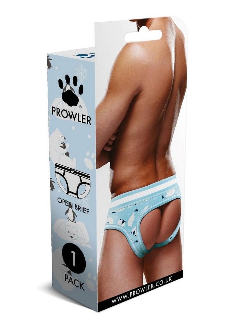 Prowler Winter Animals Open Brief - Blue/White - XLarge