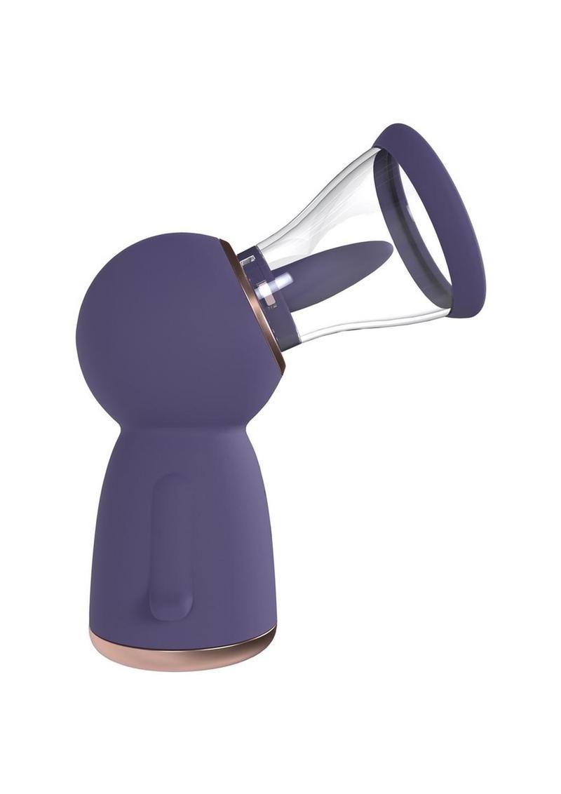 Pumped Exquisite Automatic 13 Speed Silicone Rechargeable Vulva and Breast Pump - Purple