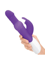 Rabbit Essentials Silicone Rechargeable Pearls Rabbit Vibrator - Purple