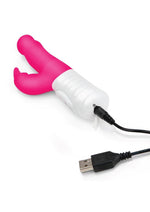 Rabbit Essentials Silicone Rechargeable Slim Shaft Rabbit Vibrator