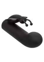 Raven Butterfly Silicone Rechargeable Dual Stimulation Vibrator - Black