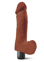 Real Feel Lifelike Toyz No. 2 Realistic Vibrating Dildo with Balls - Brown/Chocolate - 8in