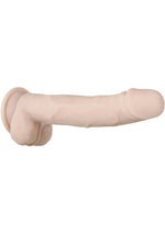 Real Supple Poseable Dildo with Balls - Vanilla - 9.5in