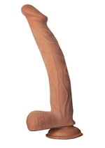 Realcocks Dual Layered Bendable Dildo - Chocolate - 10in