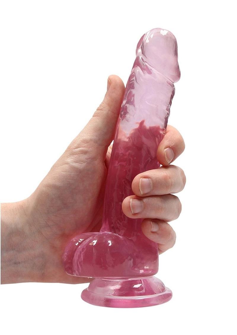 Realrock Crystal Clear Dildo with Balls