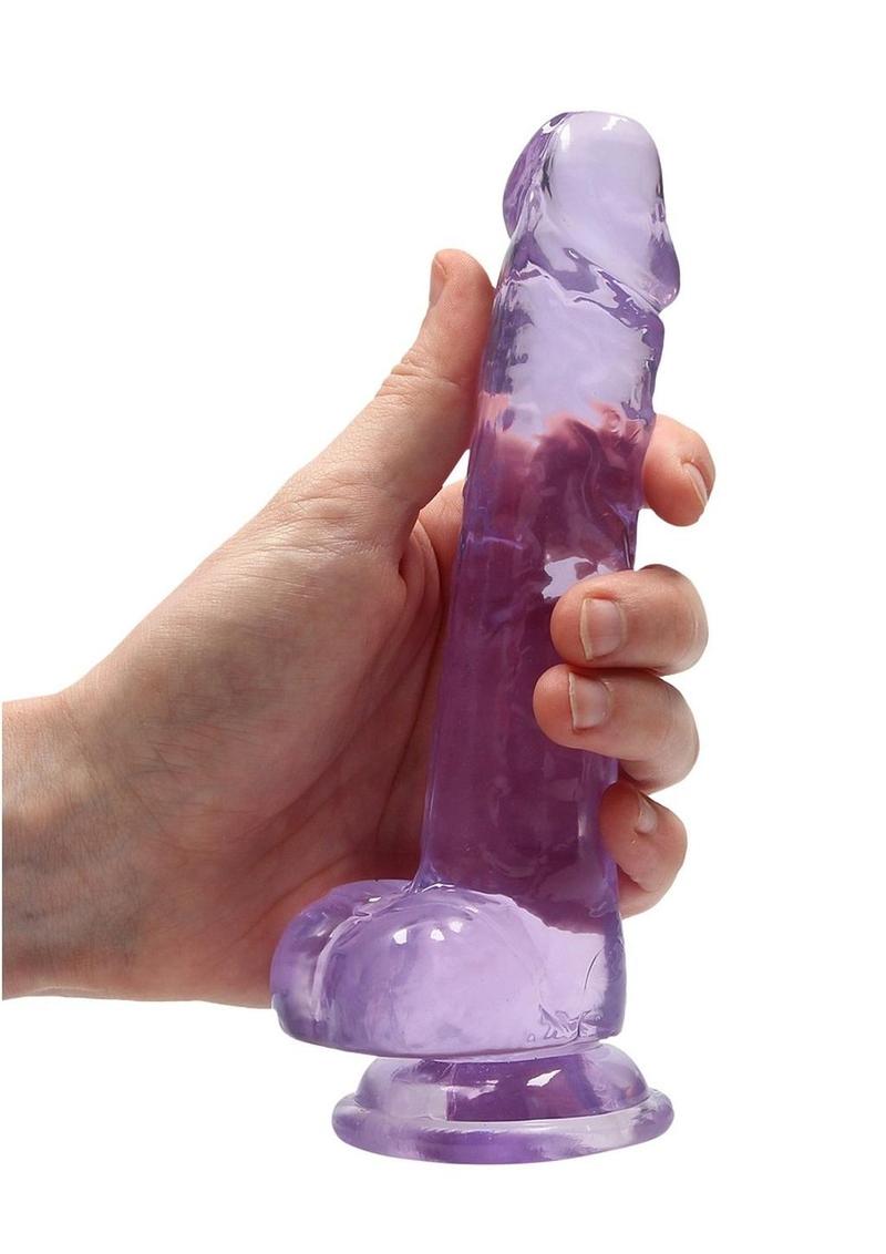 Realrock Crystal Clear Dildo with Balls