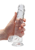 Realrock Crystal Clear Dildo with Balls