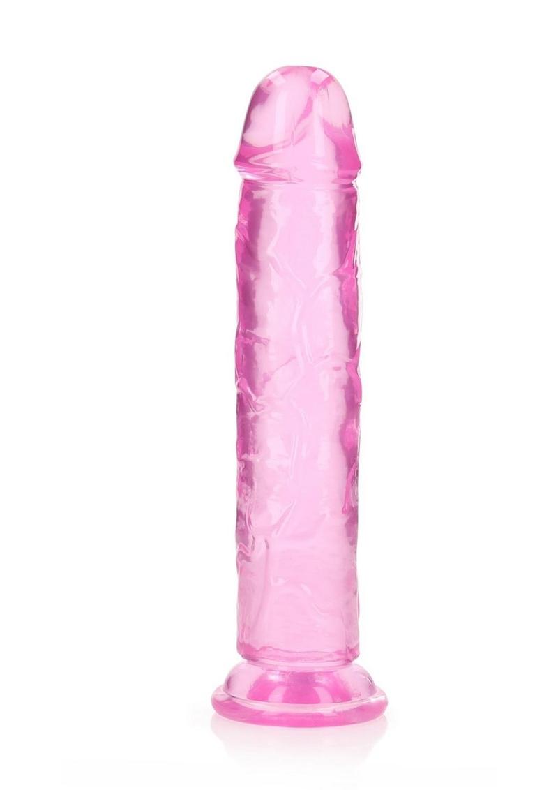 Realrock Crystal Clear Straight No Balls Dildo